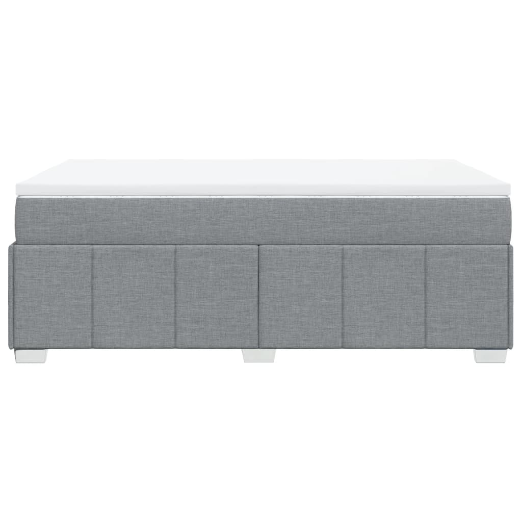 Boxspring met matras stof lichtgrijs 120x200 cm is nu te koop bij PeponiXL, paradijselijk wonen!