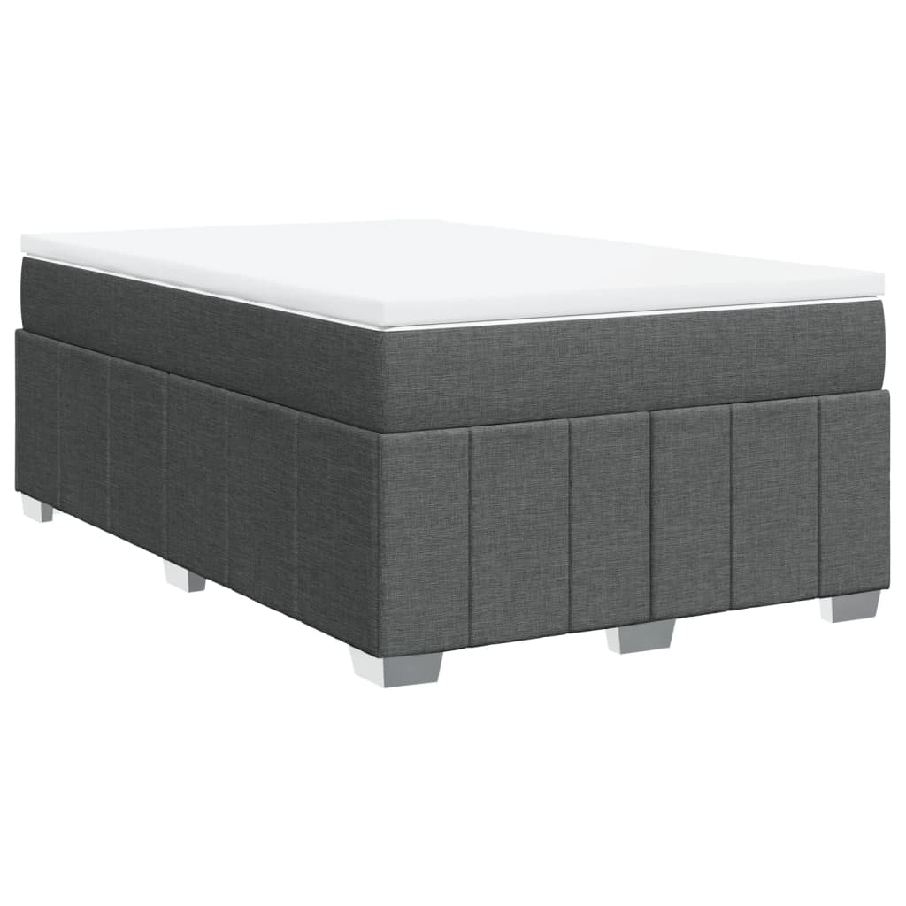 Boxspring met matras stof donkergrijs 120x200 cm is nu te koop bij PeponiXL, paradijselijk wonen!