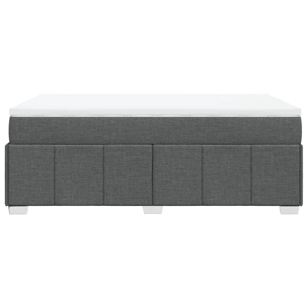 Boxspring met matras stof donkergrijs 120x200 cm is nu te koop bij PeponiXL, paradijselijk wonen!