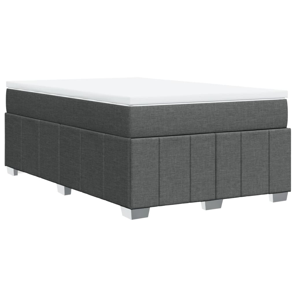 Boxspring met matras stof donkergrijs 120x200 cm is nu te koop bij PeponiXL, paradijselijk wonen!