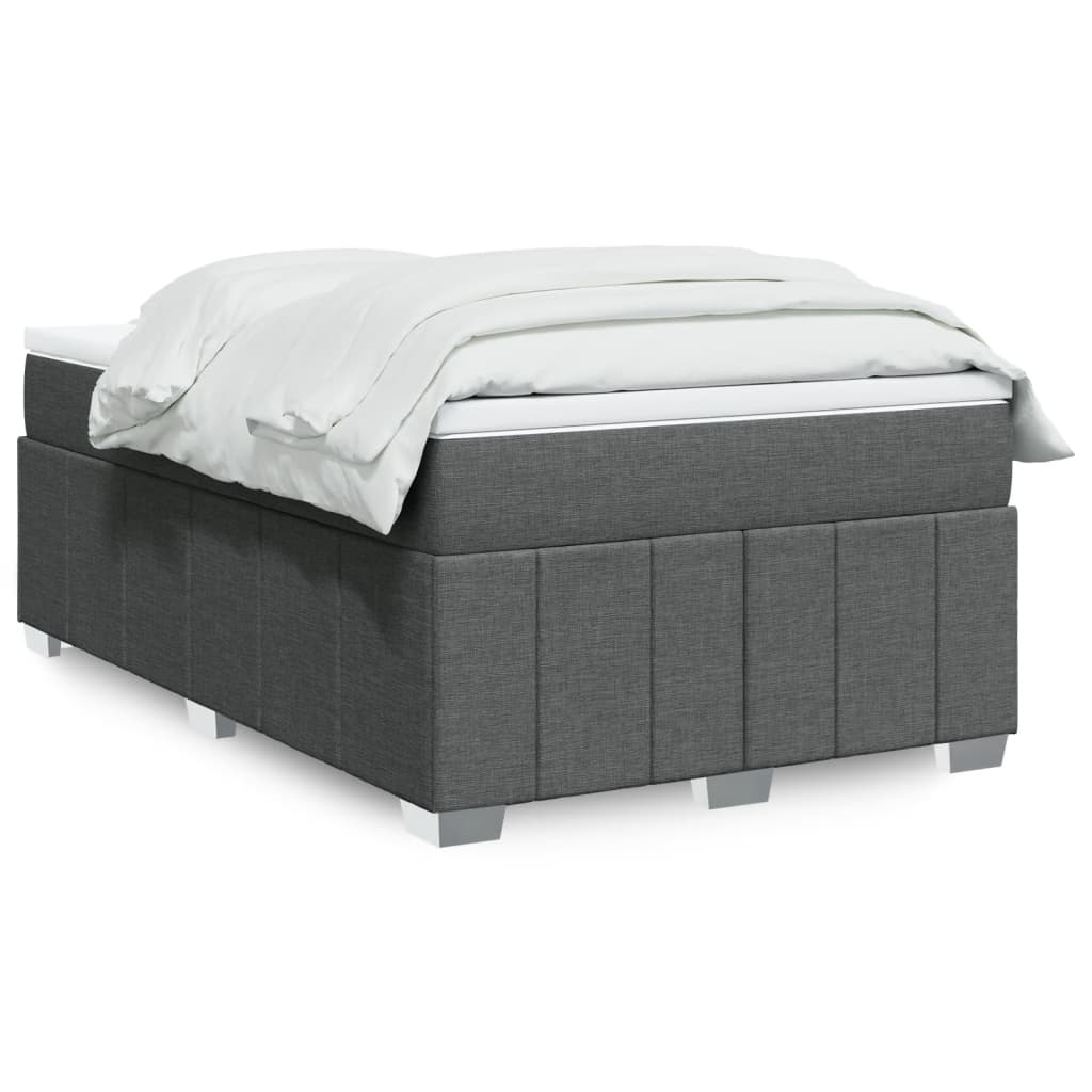 Boxspring met matras stof donkergrijs 120x200 cm is nu te koop bij PeponiXL, paradijselijk wonen!
