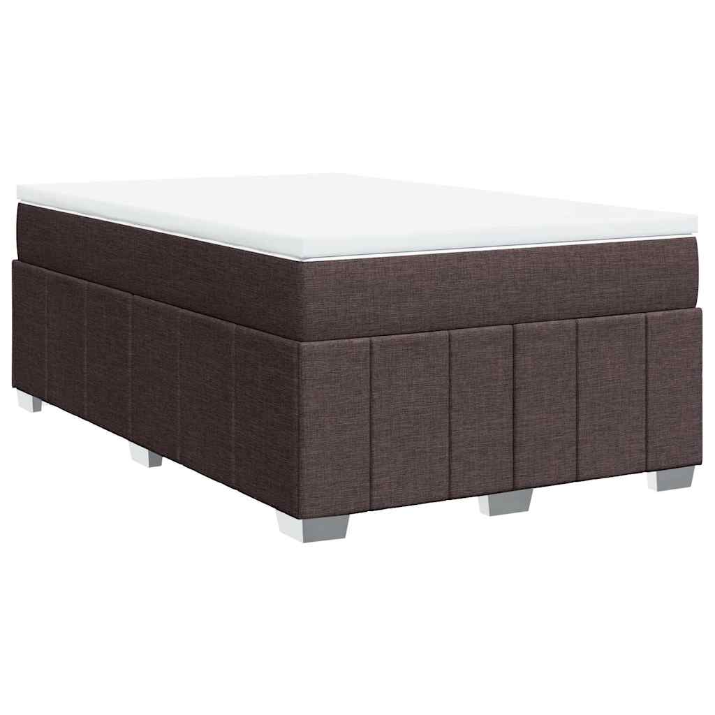 Boxspring met matras stof donkerbruin 120x200 cm is nu te koop bij PeponiXL, paradijselijk wonen!