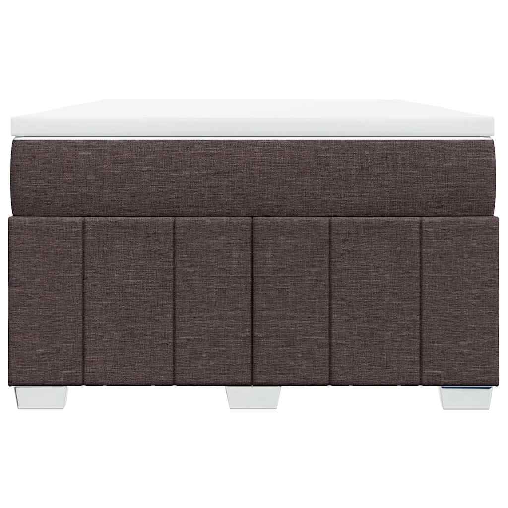 Boxspring met matras stof donkerbruin 120x200 cm is nu te koop bij PeponiXL, paradijselijk wonen!