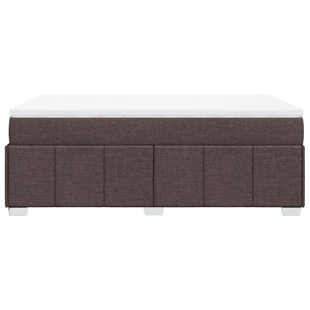 Boxspring met matras stof donkerbruin 120x200 cm is nu te koop bij PeponiXL, paradijselijk wonen!