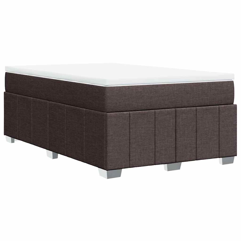 Boxspring met matras stof donkerbruin 120x200 cm is nu te koop bij PeponiXL, paradijselijk wonen!
