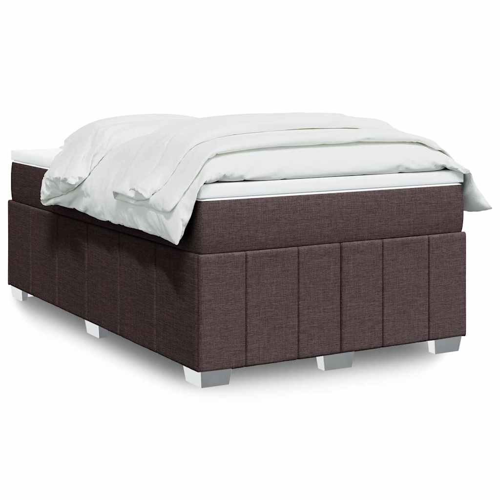 Boxspring met matras stof donkerbruin 120x200 cm is nu te koop bij PeponiXL, paradijselijk wonen!