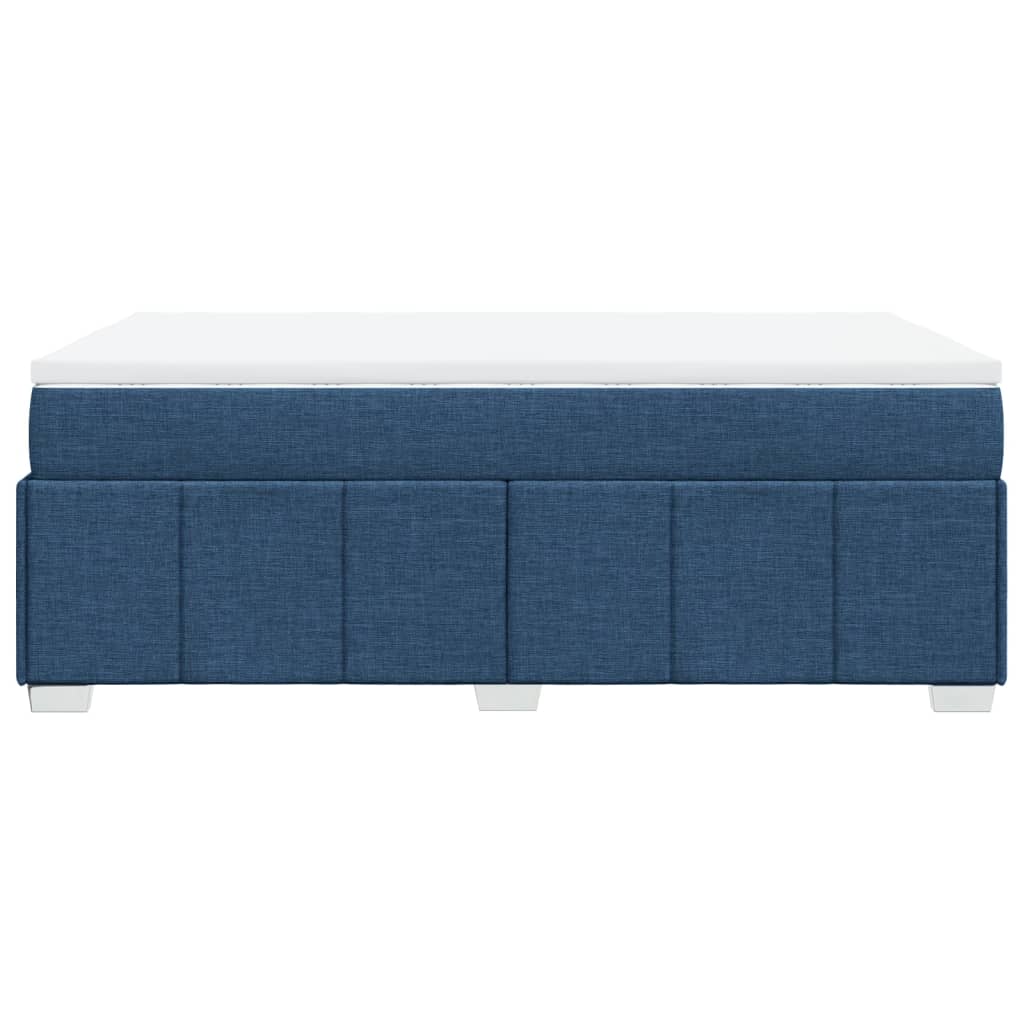 Boxspring met matras stof blauw 120x200 cm is nu te koop bij PeponiXL, paradijselijk wonen!