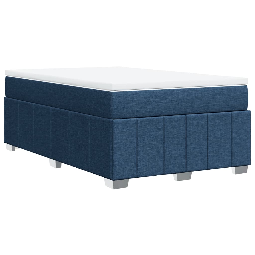 Boxspring met matras stof blauw 120x200 cm is nu te koop bij PeponiXL, paradijselijk wonen!