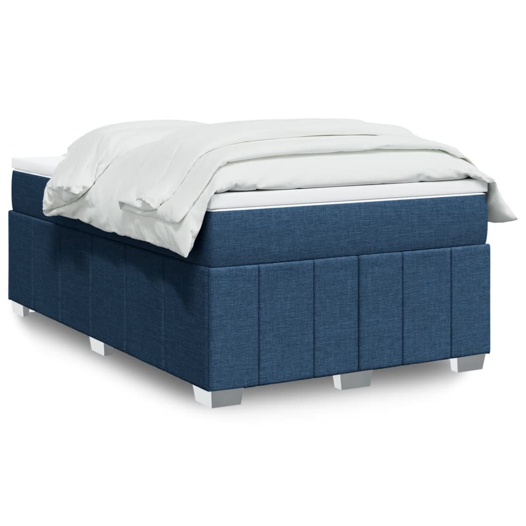 Boxspring met matras stof blauw 120x200 cm is nu te koop bij PeponiXL, paradijselijk wonen!