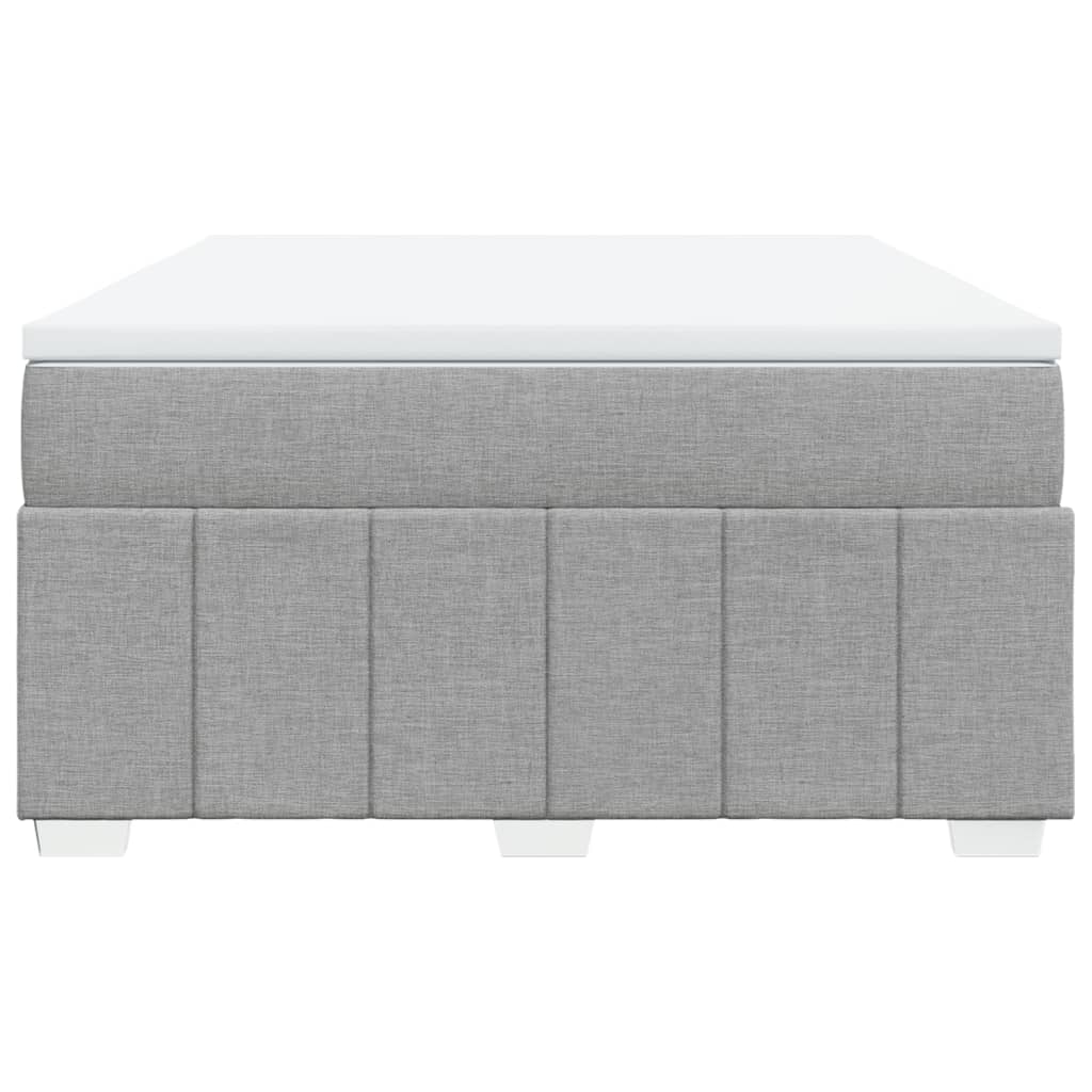 Boxspring met matras stof lichtgrijs 140x200 cm is nu te koop bij PeponiXL, paradijselijk wonen!