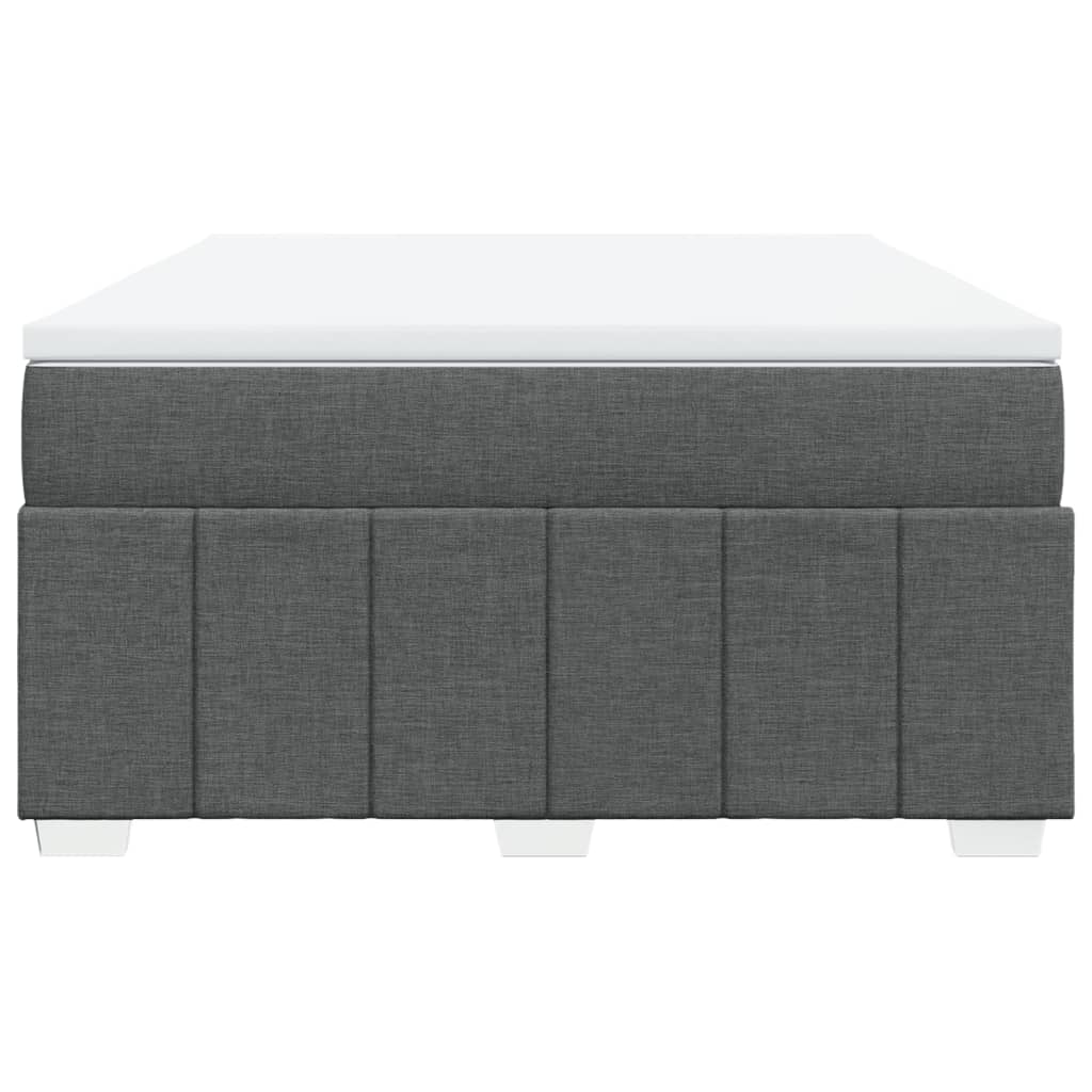 Boxspring met matras stof donkergrijs 140x200 cm is nu te koop bij PeponiXL, paradijselijk wonen!