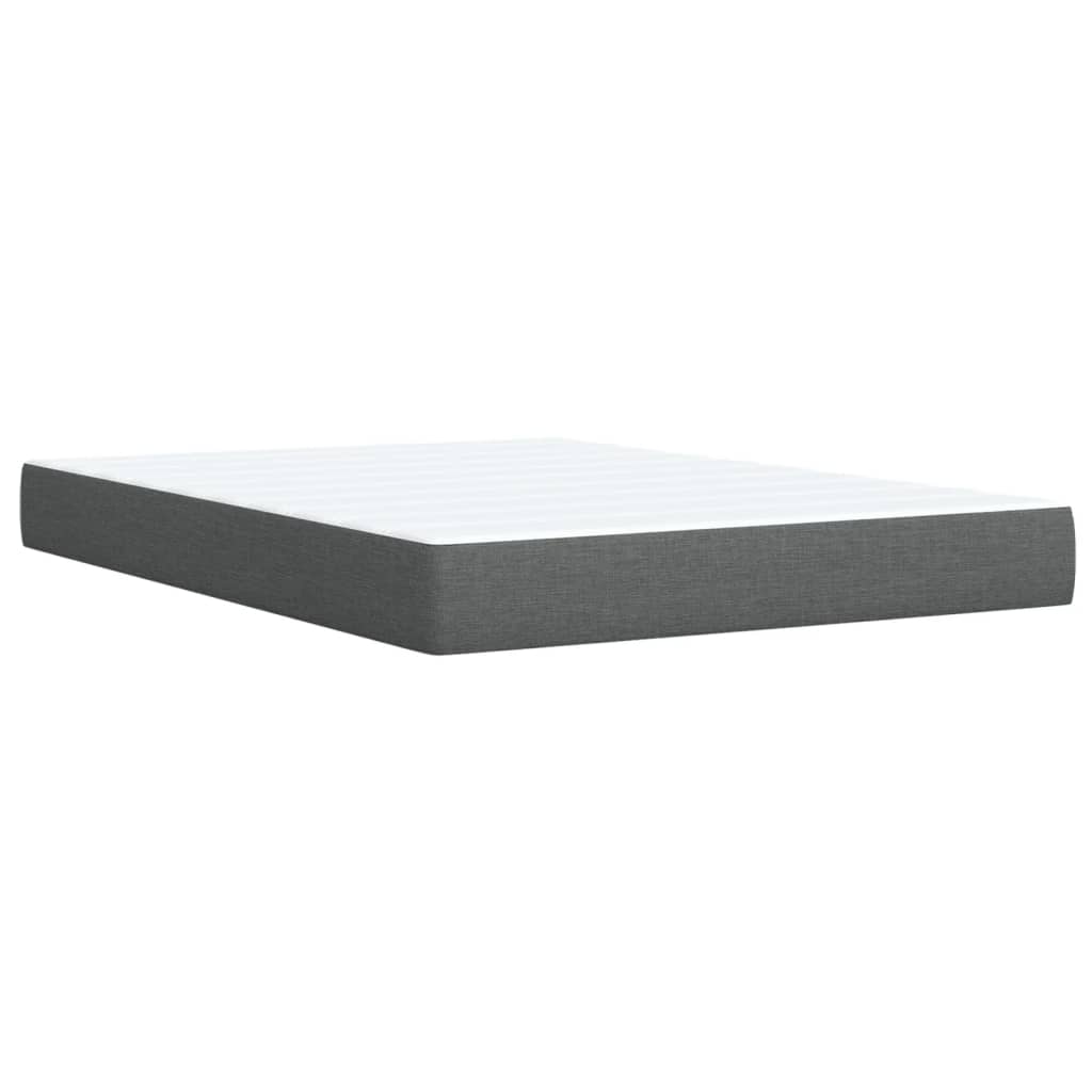 Boxspring met matras stof donkergrijs 140x200 cm is nu te koop bij PeponiXL, paradijselijk wonen!