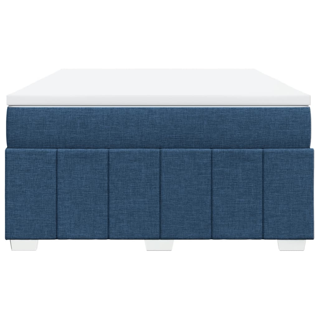 Boxspring met matras stof blauw 140x200 cm is nu te koop bij PeponiXL, paradijselijk wonen!
