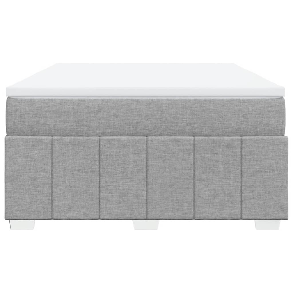 Boxspring met matras stof lichtgrijs 160x200 cm is nu te koop bij PeponiXL, paradijselijk wonen!