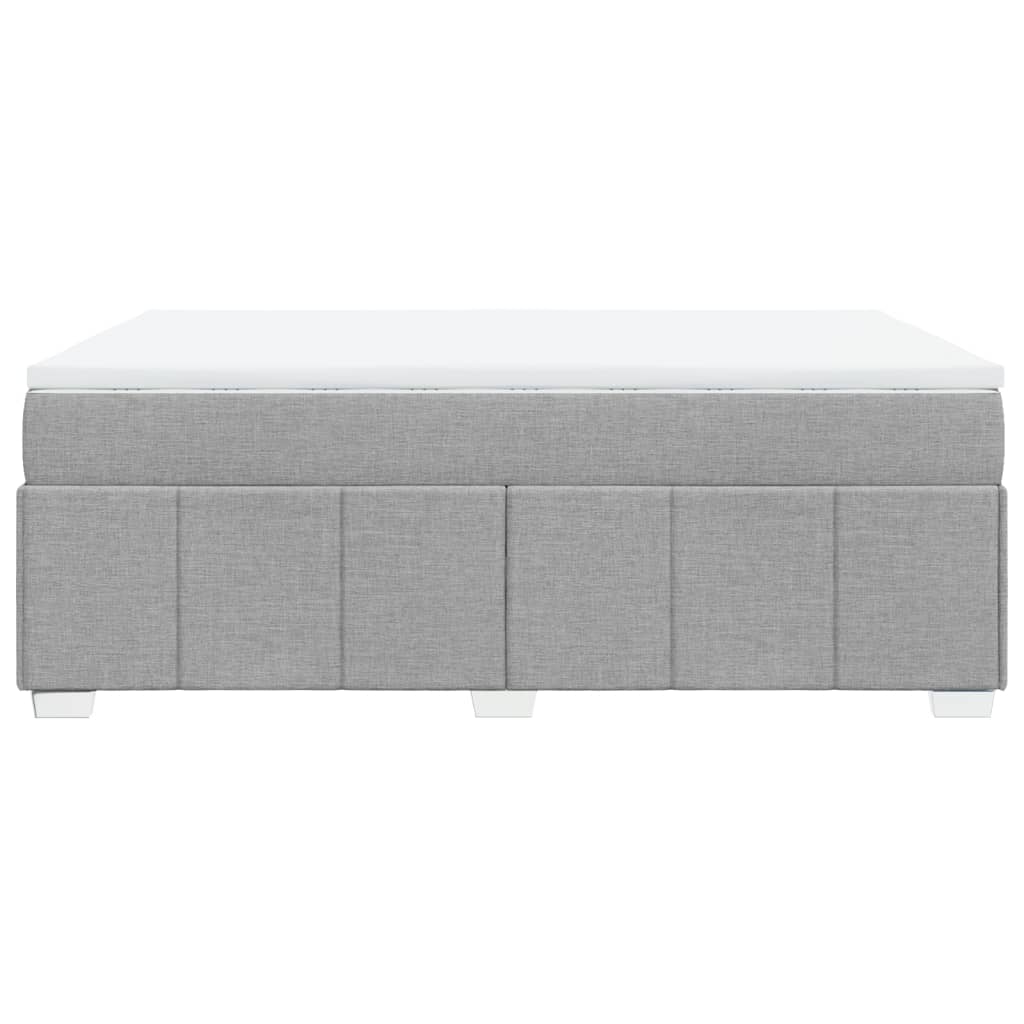 Boxspring met matras stof lichtgrijs 160x200 cm is nu te koop bij PeponiXL, paradijselijk wonen!