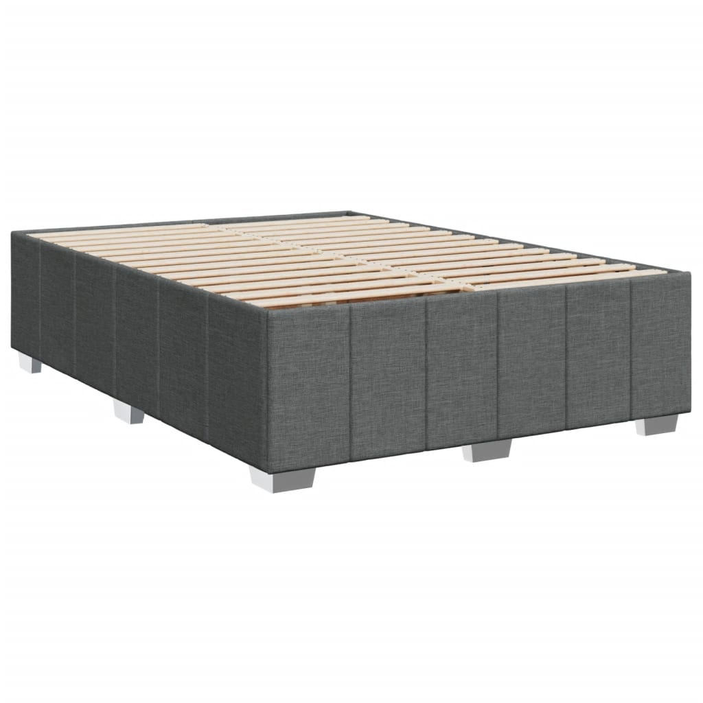 Boxspring met matras stof donkergrijs 160x200 cm is nu te koop bij PeponiXL, paradijselijk wonen!