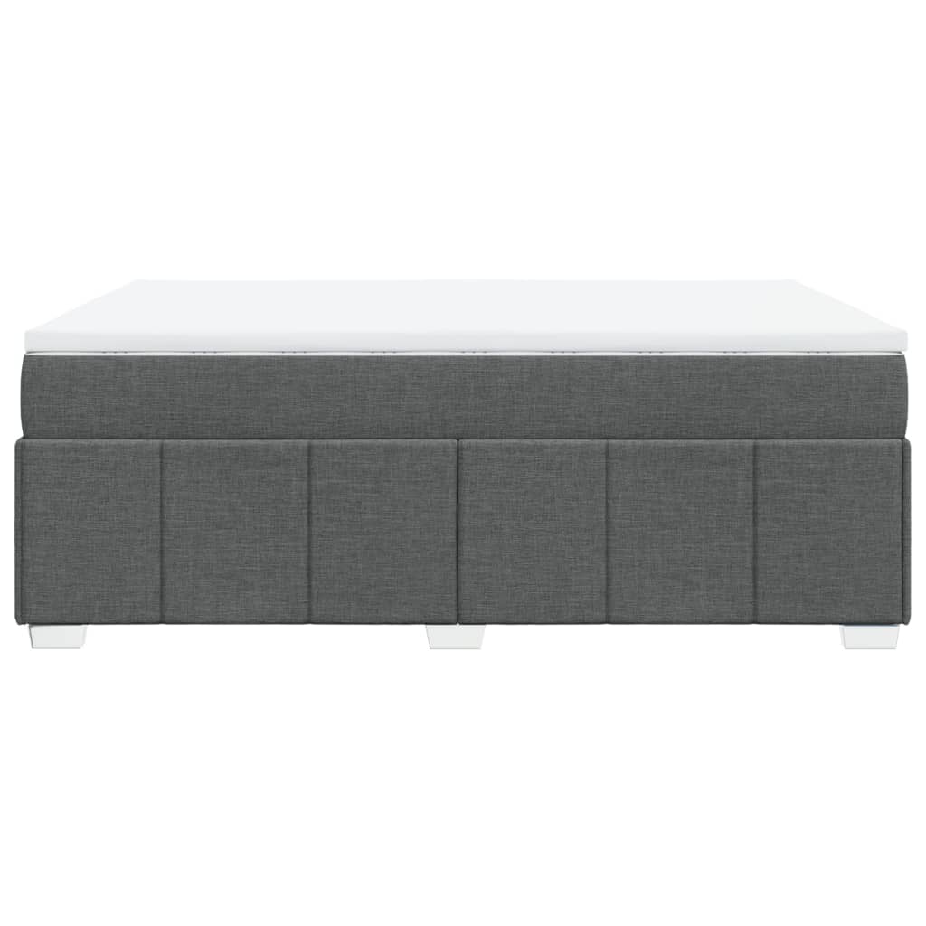 Boxspring met matras stof donkergrijs 160x200 cm is nu te koop bij PeponiXL, paradijselijk wonen!