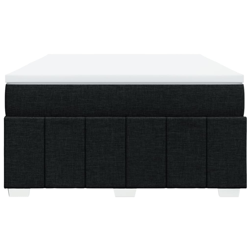 Boxspring met matras stof zwart 160x200 cm is nu te koop bij PeponiXL, paradijselijk wonen!