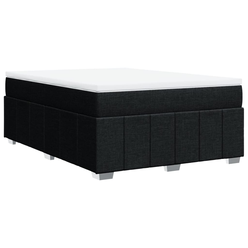 Boxspring met matras stof zwart 160x200 cm is nu te koop bij PeponiXL, paradijselijk wonen!
