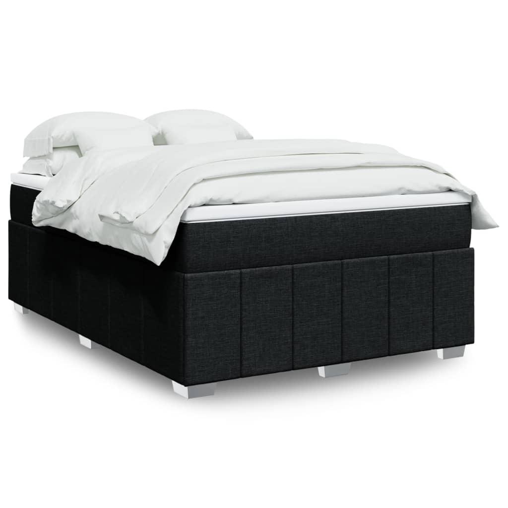 Boxspring met matras stof zwart 160x200 cm is nu te koop bij PeponiXL, paradijselijk wonen!