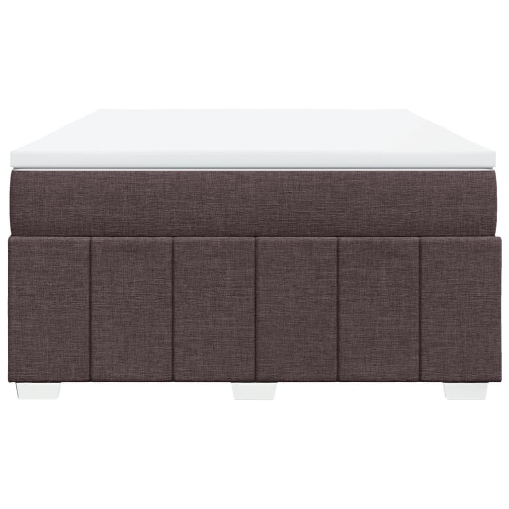 Boxspring met matras stof donkerbruin 160x200 cm is nu te koop bij PeponiXL, paradijselijk wonen!