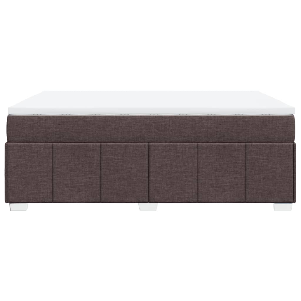 Boxspring met matras stof donkerbruin 160x200 cm is nu te koop bij PeponiXL, paradijselijk wonen!