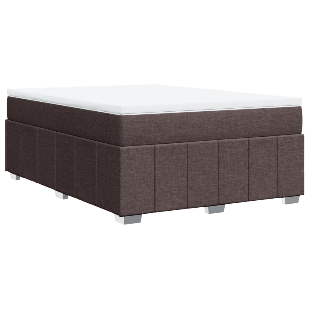 Boxspring met matras stof donkerbruin 160x200 cm is nu te koop bij PeponiXL, paradijselijk wonen!