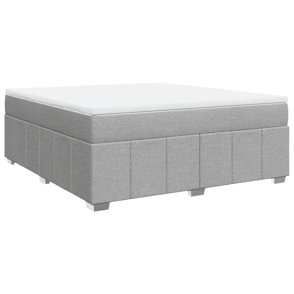 Boxspring met matras stof lichtgrijs 180x200 cm is nu te koop bij PeponiXL, paradijselijk wonen!