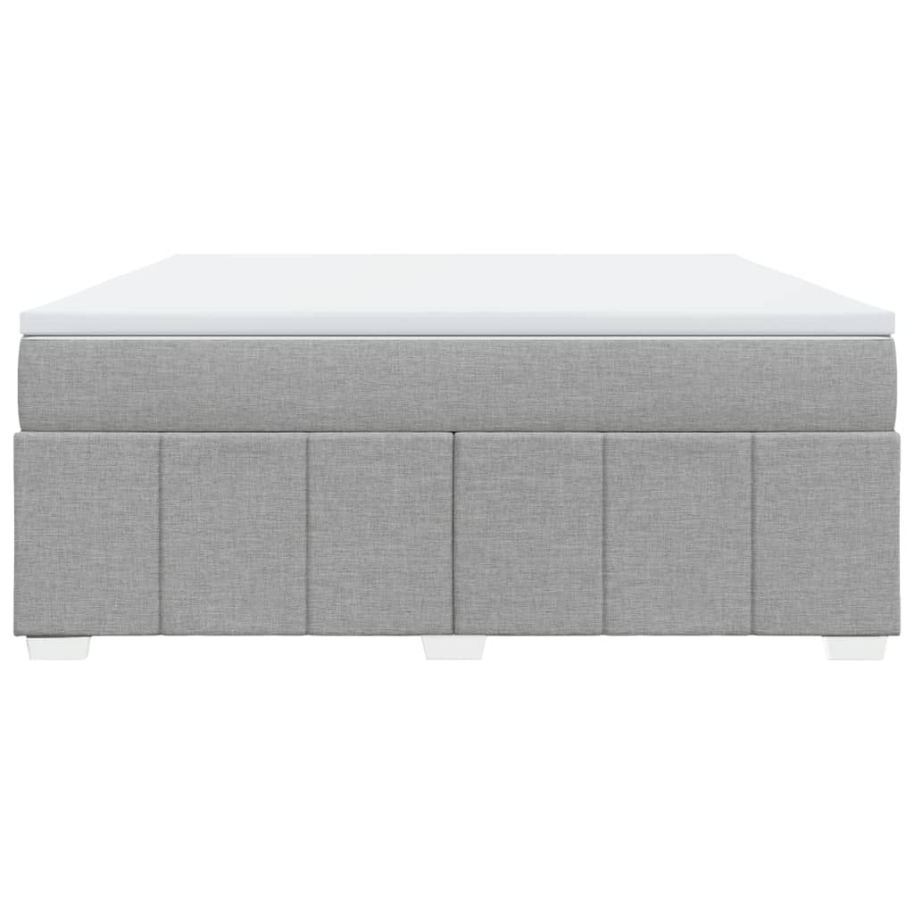 Boxspring met matras stof lichtgrijs 180x200 cm is nu te koop bij PeponiXL, paradijselijk wonen!