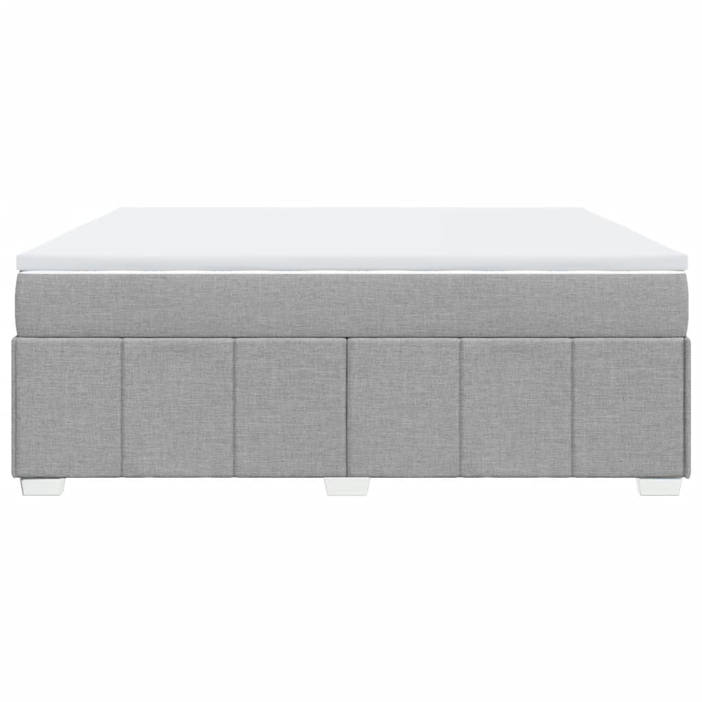 Boxspring met matras stof lichtgrijs 180x200 cm is nu te koop bij PeponiXL, paradijselijk wonen!