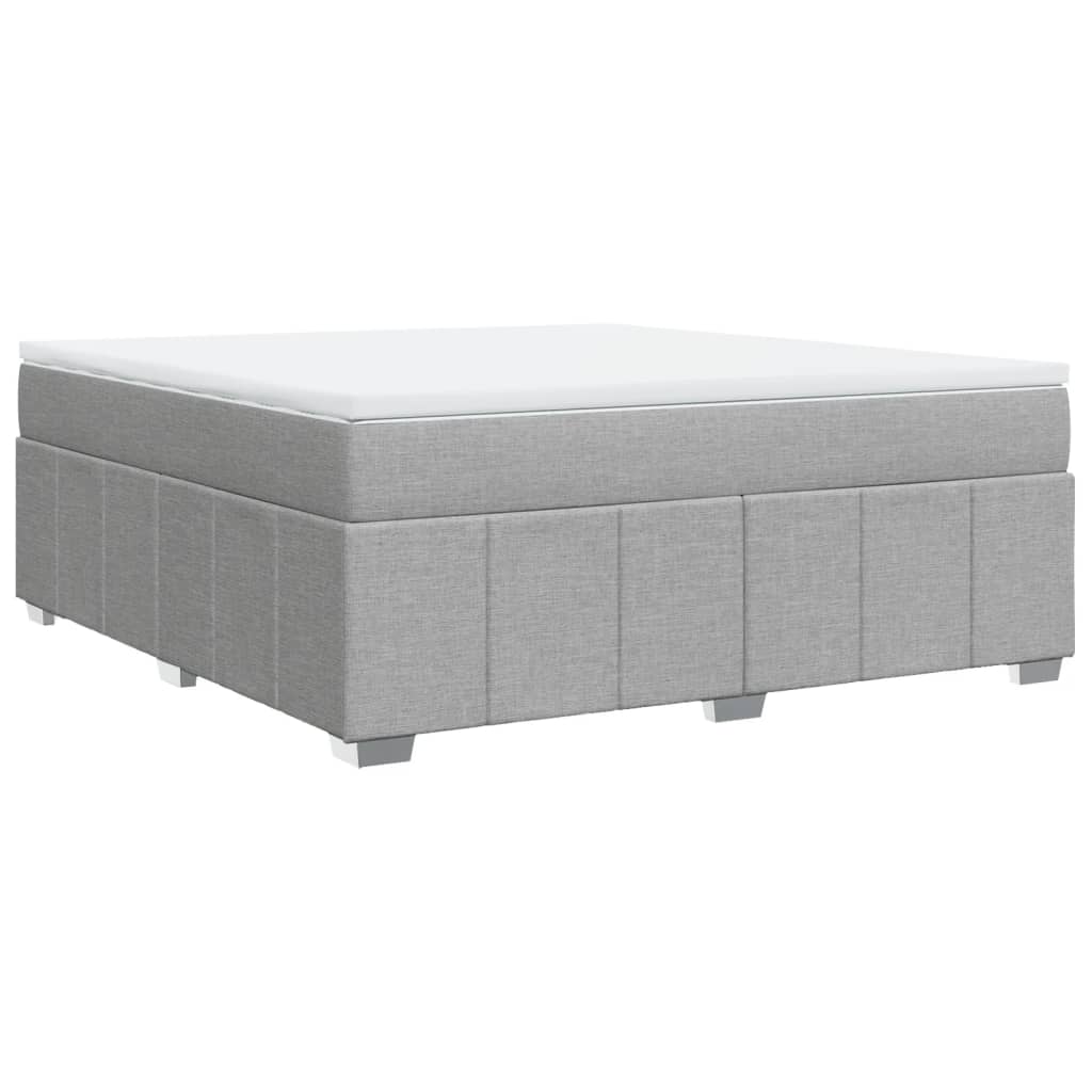 Boxspring met matras stof lichtgrijs 180x200 cm is nu te koop bij PeponiXL, paradijselijk wonen!