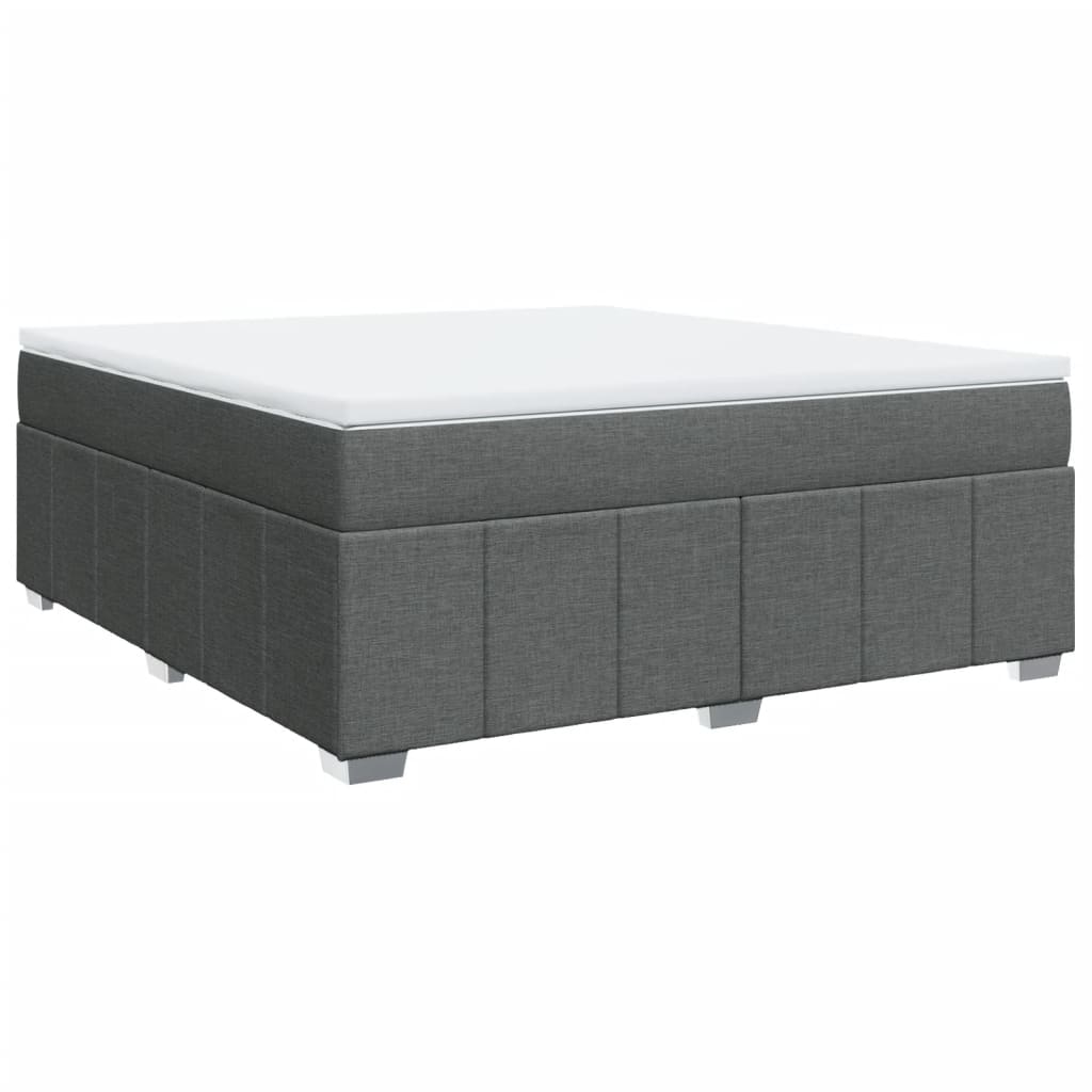 Boxspring met matras stof donkergrijs 180x200 cm is nu te koop bij PeponiXL, paradijselijk wonen!