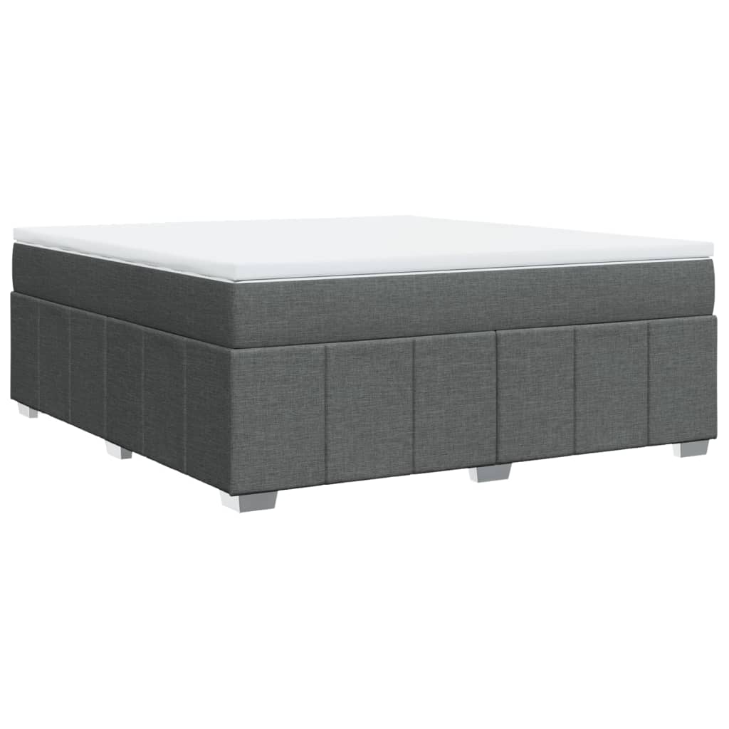 Boxspring met matras stof donkergrijs 180x200 cm is nu te koop bij PeponiXL, paradijselijk wonen!