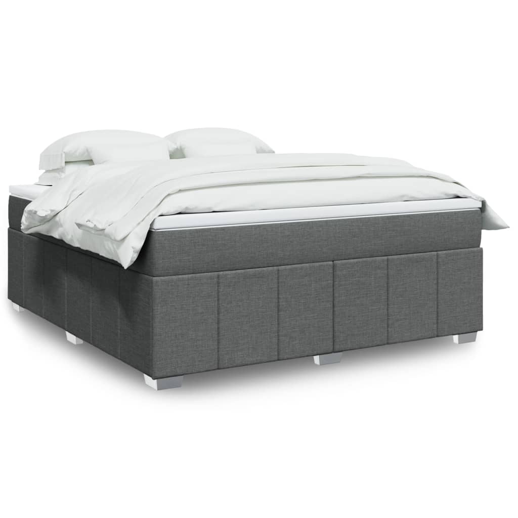 Boxspring met matras stof donkergrijs 180x200 cm is nu te koop bij PeponiXL, paradijselijk wonen!