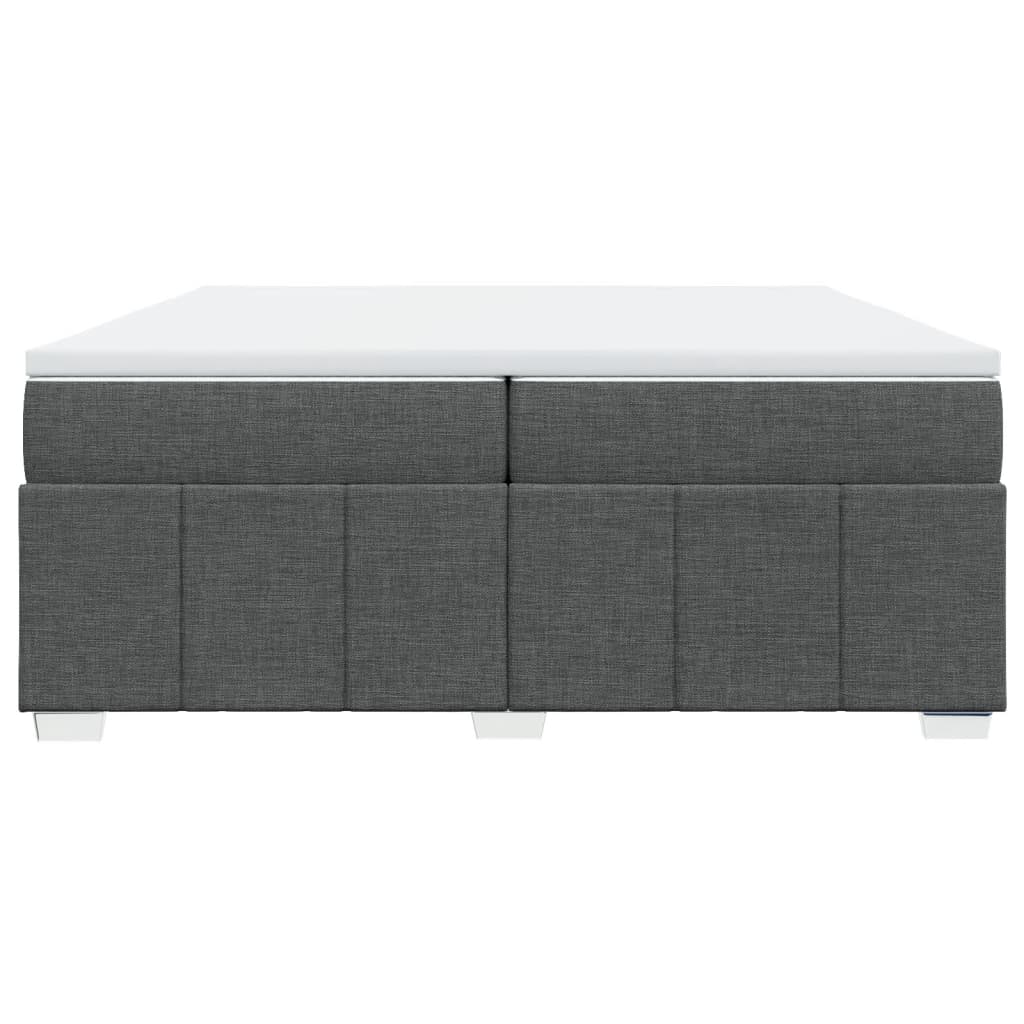 Boxspring met matras stof donkergrijs 200x200 cm is nu te koop bij PeponiXL, paradijselijk wonen!