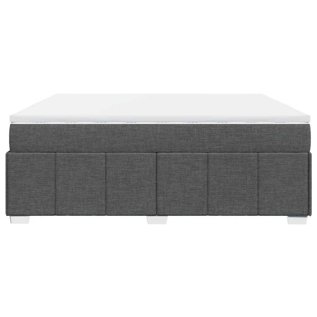 Boxspring met matras stof donkergrijs 200x200 cm is nu te koop bij PeponiXL, paradijselijk wonen!