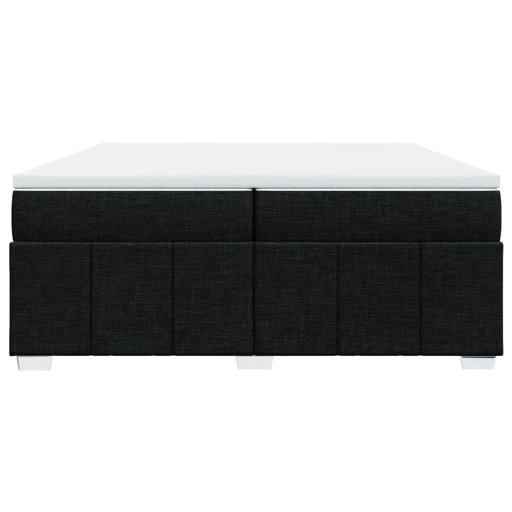 Boxspring met matras stof zwart 200x200 cm is nu te koop bij PeponiXL, paradijselijk wonen!