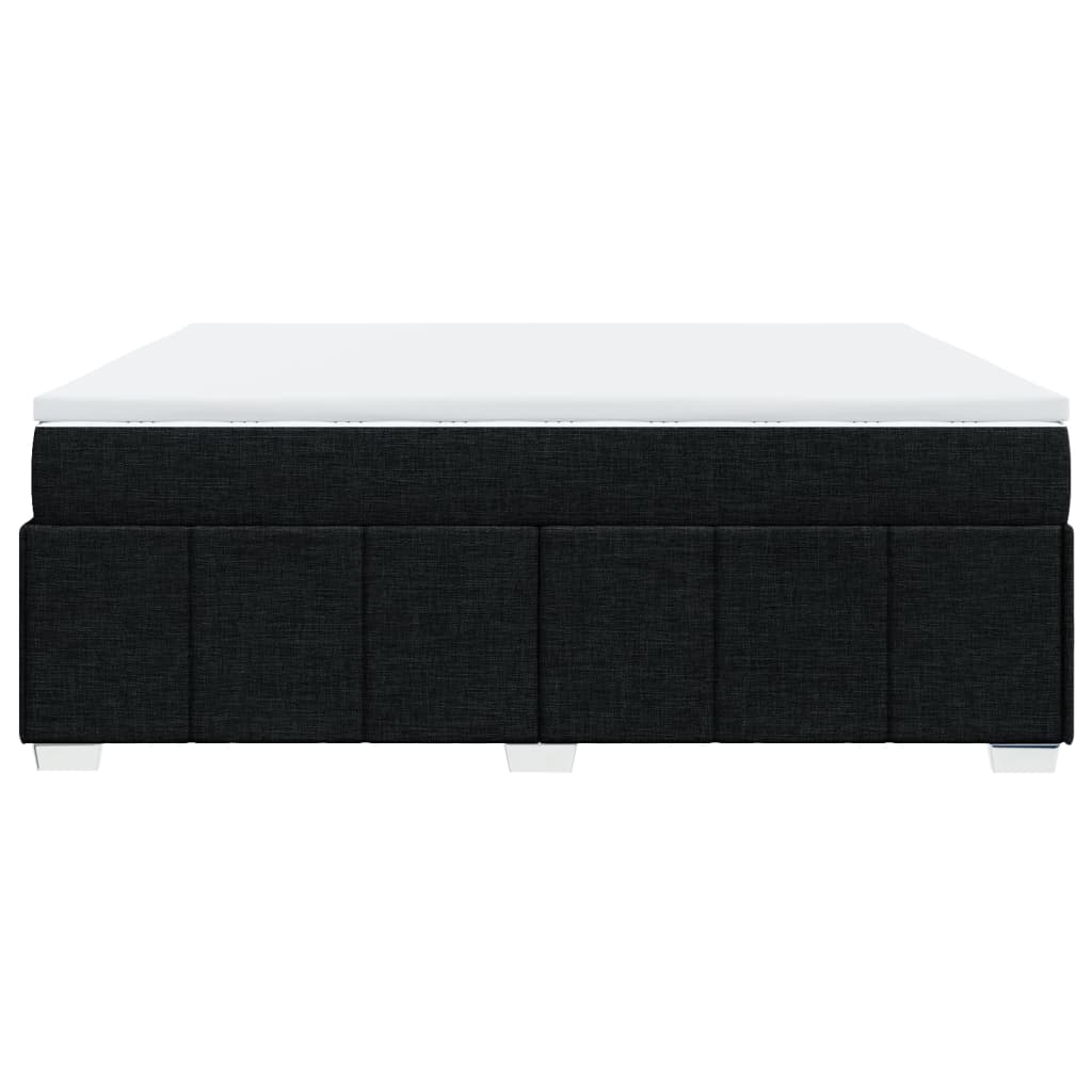 Boxspring met matras stof zwart 200x200 cm is nu te koop bij PeponiXL, paradijselijk wonen!
