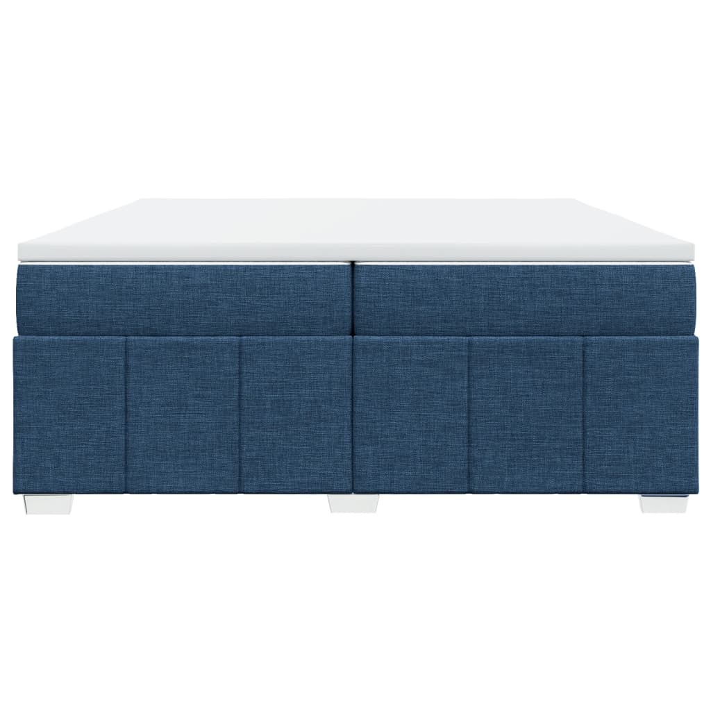 Boxspring met matras stof blauw 200x200 cm is nu te koop bij PeponiXL, paradijselijk wonen!