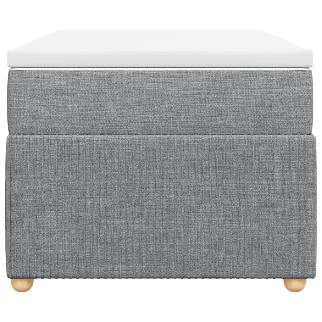 Boxspring met matras stof lichtgrijs 80x200 cm is nu te koop bij PeponiXL, paradijselijk wonen!