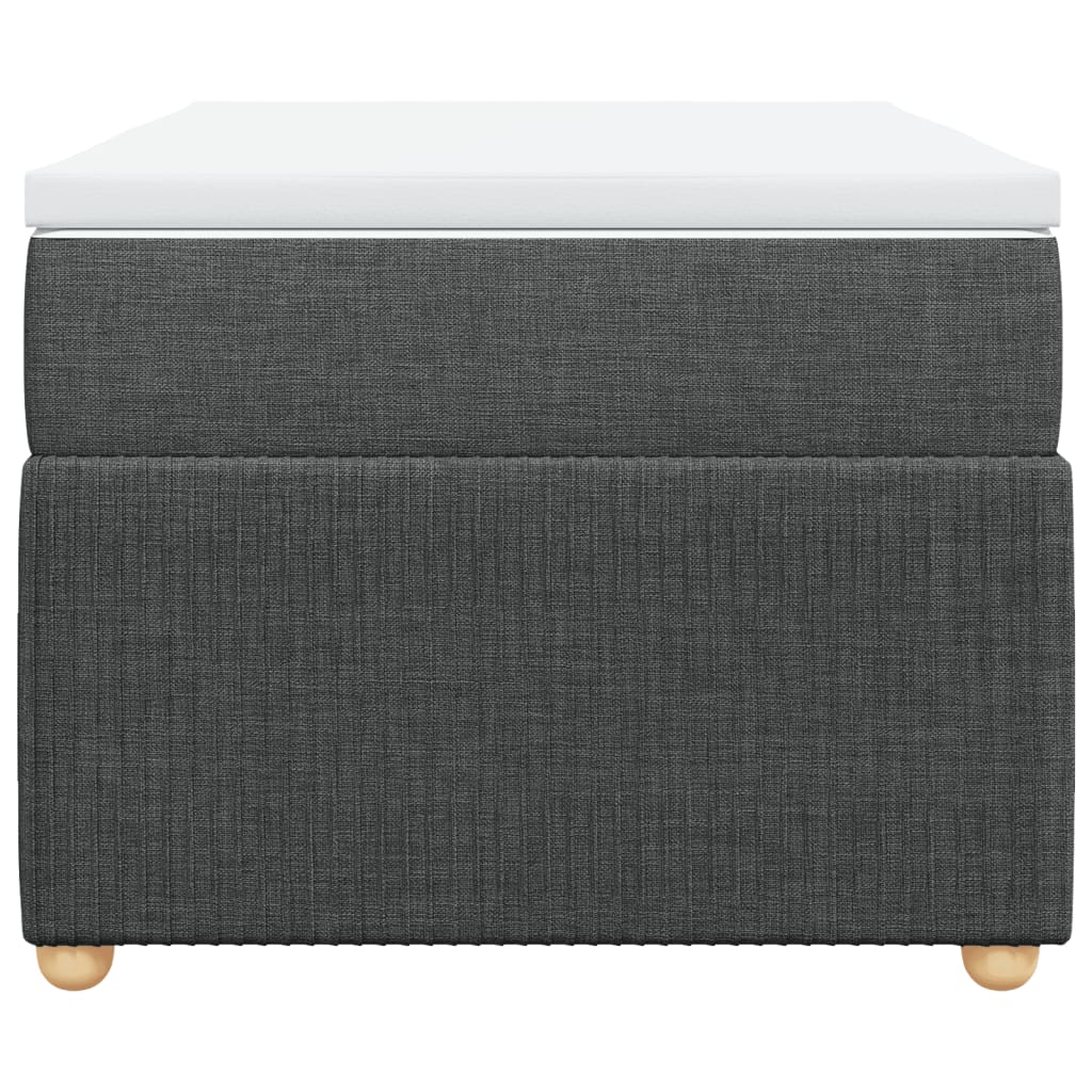 Boxspring met matras stof donkergrijs 80x200 cm is nu te koop bij PeponiXL, paradijselijk wonen!