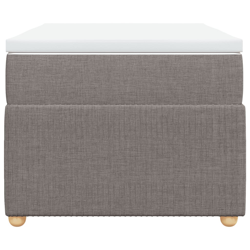 Boxspring met matras stof taupe 80x200 cm is nu te koop bij PeponiXL, paradijselijk wonen!