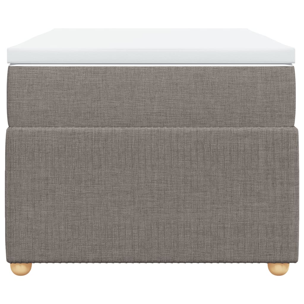 Boxspring met matras stof taupe 90x190 cm is nu te koop bij PeponiXL, paradijselijk wonen!