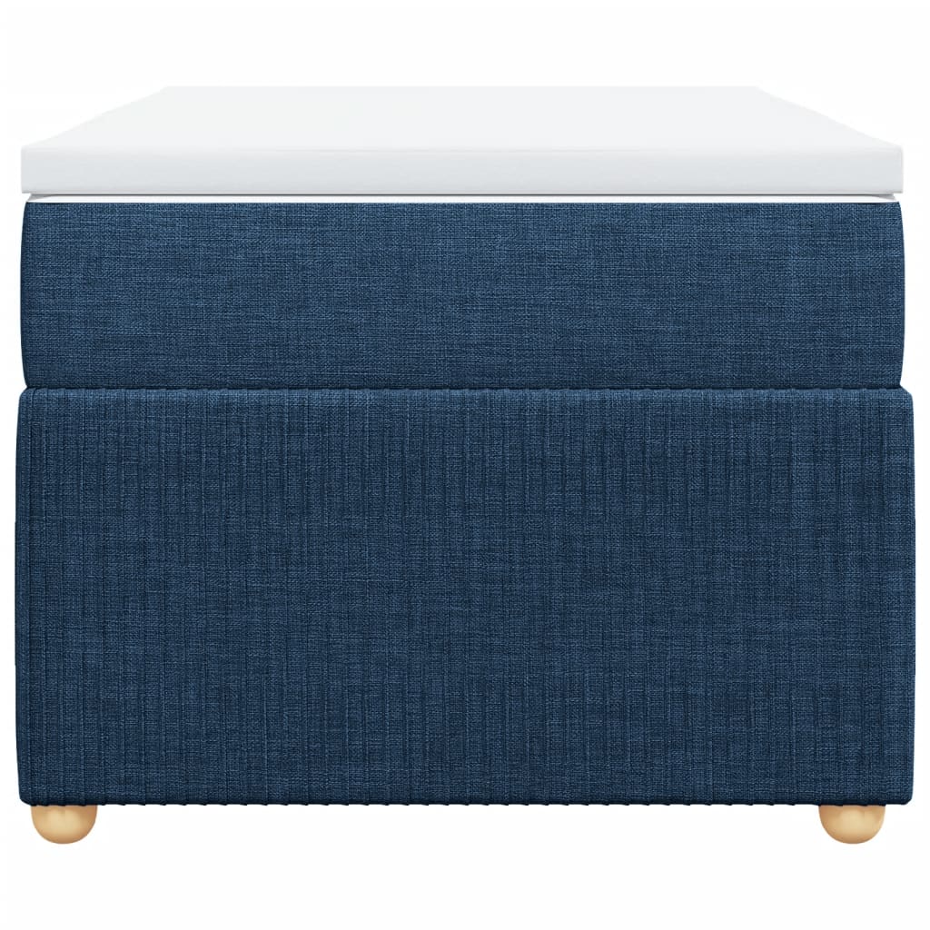 Boxspring met matras stof blauw 90x190 cm is nu te koop bij PeponiXL, paradijselijk wonen!
