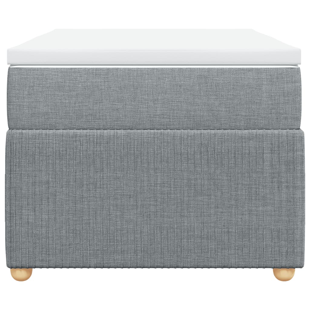 Boxspring met matras stof lichtgrijs 90x200 cm is nu te koop bij PeponiXL, paradijselijk wonen!