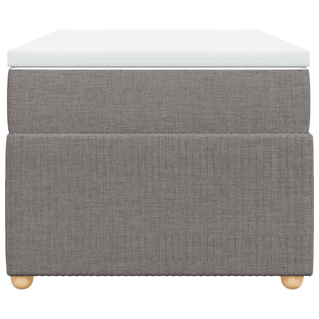 Boxspring met matras stof taupe 90x200 cm is nu te koop bij PeponiXL, paradijselijk wonen!