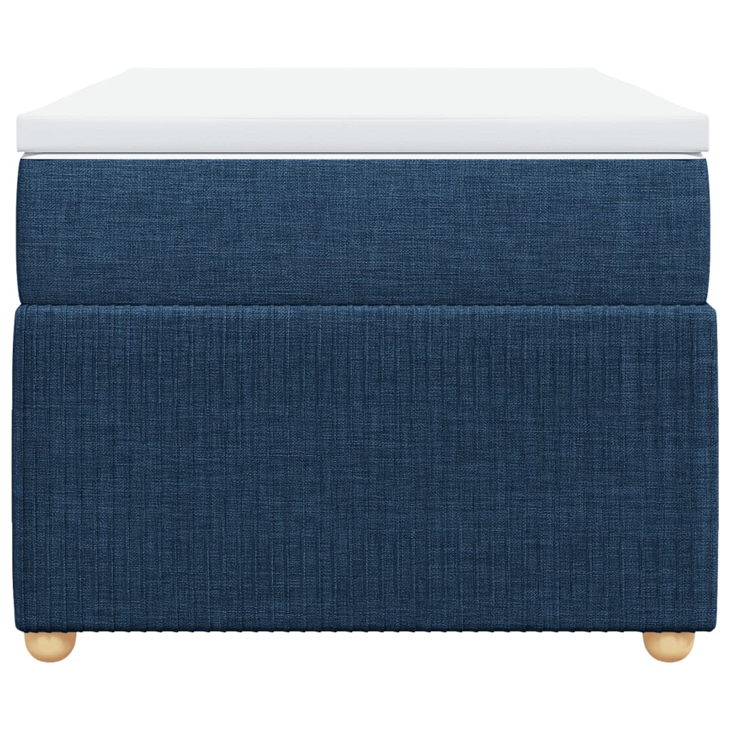 Boxspring met matras stof blauw 90x200 cm is nu te koop bij PeponiXL, paradijselijk wonen!