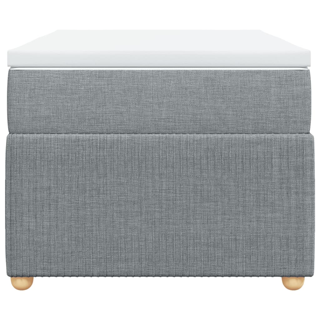 Boxspring met matras stof lichtgrijs 100x200 cm is nu te koop bij PeponiXL, paradijselijk wonen!