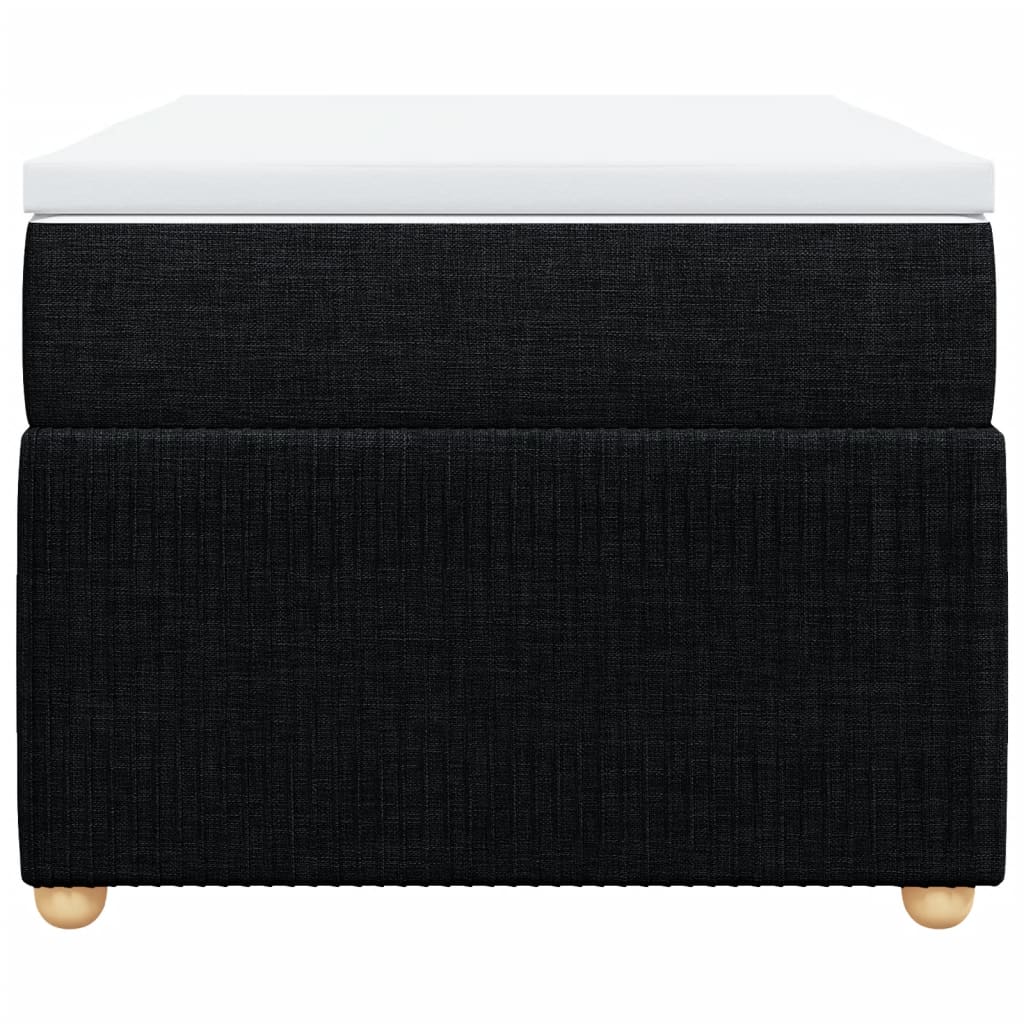 Boxspring met matras stof zwart 100x200 cm is nu te koop bij PeponiXL, paradijselijk wonen!