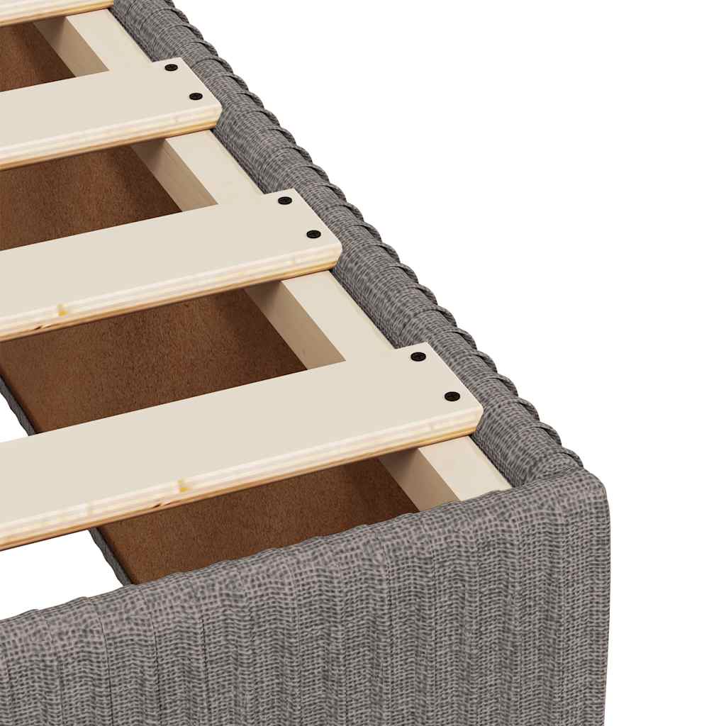 Boxspring met matras stof taupe 100x200 cm is nu te koop bij PeponiXL, paradijselijk wonen!